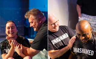 Mais de 90 pessoas foram batizadas no último domingo (10). (Foto: Instagram/First Baptist Church of Hendersonville).