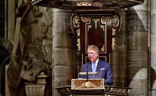 O Príncipe de Gales fez um pedido pelo fim da intolerância religiosa em um culto na Abadia de Westminster. (Foto: Dominic Lipinski/PA)