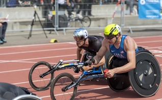 Daniel Romanchuk é detentor do recorde mundial nos 5000m T54 masculinos. (Foto: Urs Sigg and team)