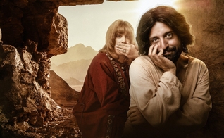 Gregório Duvivier e Fábio Porchat interpretam Jesus e o diabo no filme do Porta dos Fundos. (Foto: Netflix)