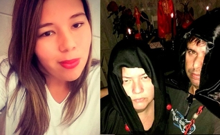 A polícia suspeita de que a jovem Atyla Arruda Barbosa (esquerda) tenha sido morta pelo casal Sérgio e Simone (direita) em um ritual satânico. (Foto: Reprodução)