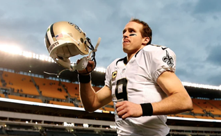 O jogador de futebol americano, Drew Brees, é quarterback do New Orleans Saints. (Foto: Getty Images)