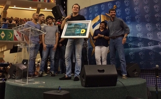 As premiações foram entregues durante o Culto Fé, na Igreja Batista da Lagoinha