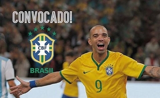 Diego Tardelli é um dos 23 convocados para disputar a Copa América, sob o comando do técnico Dunga, no Chile.