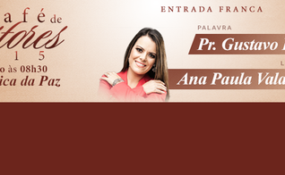 Nesta edição, o encontro terá como preletor o Pr. Gustavo Bessa (Igreja Batista da Lagoinha) e o momento de louvor ficará por conta de Ana Paula Valadão