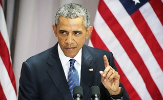 Presidente dos Estados Unidos, Barack Obama.