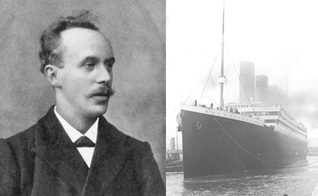 Pastor John Harper e o Titanic no porto de Southampton, na costa sul do Reino Unido, em 10 de abril de 1912. (Foto: Wikipedia)