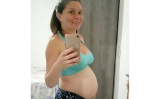 Claudineia estava grávida de nove meses quando ela e o bebê foram baleados. (Foto: Arquivo Pessoal)