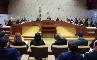 Plenário do STF reunido em 28 de março de 2019. (Foto: Divulgação/STF)