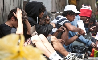 Usuários de drogas na região da Cracolândia, no centro de São Paulo. (Foto: Vagner Campos/Brazil Photo Press/Folhapress)