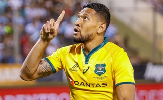 Israel Folau foi demitido por dizer no Instagram que a homossexualidade é pecado. (Foto: Jan Touzeau/EPA)