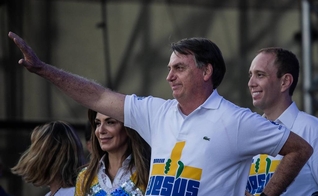 O presidente Jair Bolsonaro, durante Marcha para Jesus, em São Paulo. (Foto: Eduardo Anizelli/Folhapress)