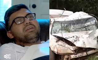 José Velázquez sobreviveu cinco dias na mata depois de bater seu carro. (Foto: ABC13)