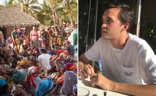 Taylor Martin e Harvest School, em Moçambique. (Foto: Reprodução/God Reports)