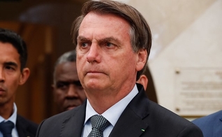 Presidente da República, Jair Bolsonaro durante visita ao Templo de Salomão. (Foto: Alan Santos/PR)