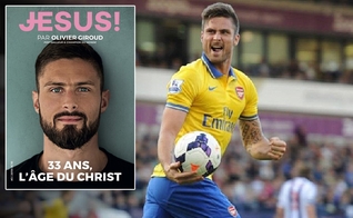 Olivier Giroud é capa da revista francesa ‘Jesus’ de setembro. (Foto: Reprodução/Instagram)