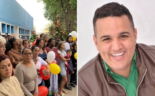 Cantor Elyon Sosthenes é recebido por centenas de pessoas na saída do hospital. (Foto: Reprodução/Facebook)