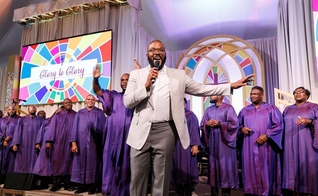 Tyler Perry durante inauguração do seu estúdio em Atlanta. (Foto: Reprodução/Instagram)