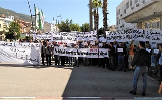 Cristãos argelinos protestam nas ruas pela liberdade de religião, outubro de 2019. (Foto:Reprodução/EF)