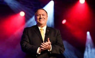 Mike Pompeo, secretário de Estado dos EUA, na Conferência Mundial da Associação Americana de Conselheiros Cristãos. (Foto: George Walker IV/The Tennessean)