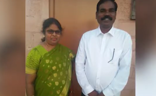 O pastor Challadorai e sua esposa. (Foto: Reprodução/ Persecution Relief)