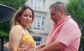 Rocio e seu marido, Miguel, ficaram separados por cinco dias devido a Covid-19. (Foto: Arquivo pessoal)