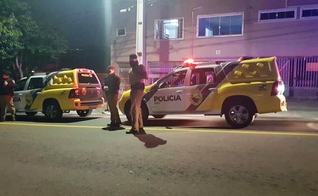 Polícia interrompeu culto online na Assembleia de Deus Ministério de Madureira em Curitiba. (Foto: Davi Secundo de Souza)