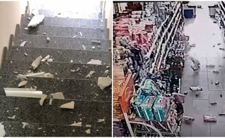 Imagens mostram danos provocados por terremoto de magnitude de 3,5 que atingiu o Recôncavo Baiano. (Foto: Reprodução / Nova Iguassu Online) 