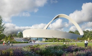 O monumento será feito 1 milhão de tijolos, cada um representando uma oração atendida. (Foto: Snug Architects / Renderloft)