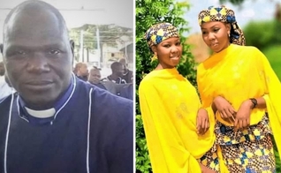 Rev. Alubara Audu, pastor da ECWA, morto por muçulmanos; as irmãs Hassana e Hussaina Garba, sequestradas no estado de Katsina, Nigéria. (Foto: Reprodução / Facebook)