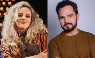 Gabi Sampaio e Luciano Camargo gravam nesta sexta-feira, o clipe do single "Espírito Santo", que integra o novo álbum gospel do cantor sertanejo. (Imagem: Divulgação)