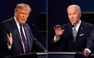 Donald Trump (R) e Joe Biden (D) disputam eleições em 3 de novembro. (Foto: Reprodução / El País)