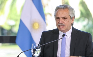 O presidente argentino, Alberto Fernández. (Foto: Reprodução / Esteban Collazo)