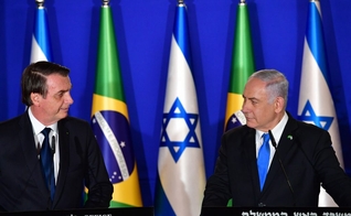 O presidente Jair Bolsonaro e o primeiro-ministro Benjamin Netanyahu. (Foto: Reprodução / United with Israel)