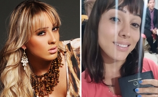 Cris Lopes em ensaio fotográfico e atualmente. (Foto: Montagem/Reprodução/RedeTV!/Instagram)