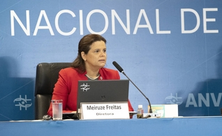 Diretora Meiruze Sousa Freitas em reunião da Anvisa sobre liberação de uso emergencial de vacinas contra a Covid-19. (Foto: Divulgação/Anvisa)
