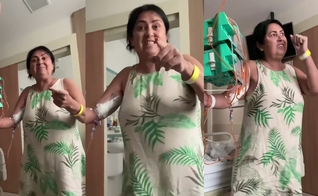A mãe do cantor Marcos Freire, conhecida como Mama Alane, declarou palavras de fé no hospital. (Foto: Marcos Freire/Instagram)