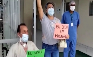 Deone Gualberto foi intubado três vezes, e recebe alta da Covid-19. (foto: Reprodução / TV Subaé)
