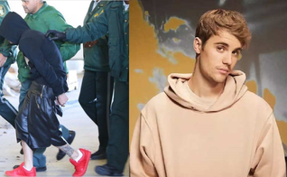À esquerda, Justin Bieber aparece sendo detido por policiais em Miami, 7 anos atrás, e à direita, já em 2020, após optar por uma vida mais próxima de Deus. (Imagem: Instagram / Divulgação)