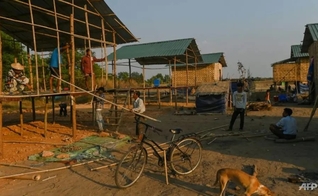 Vila cristã contruída em Yangon. (Foto: AFP / Ye Aung TH) 