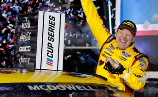 Michael McDowell ganhou o Daytona 500, uma corrida da NASCAR na Flórida. (Foto: Jared C. Tilton/Getty Images)