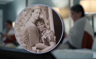 BJ Garrett e seu marido, Jay, em foto da juventude. (Foto: 700 Club Interactive)