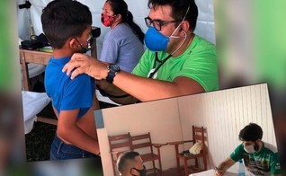 Médicos da Junta de Missões Nacionais em atendimento. (Foto: Reprodução/JMN)