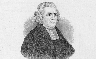 John Newton, clérigo e poeta religioso inglês, autor do popular hino “Amazing Grace”. (Foto: Arquivo Hulton / Imagens Getty)