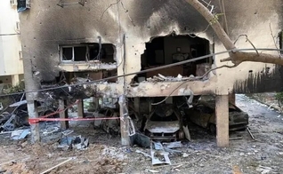 Residência do jogador Higor Vidal destruída por míssil lançado sobre Israel. (Foto: Reprodução / Instagram)