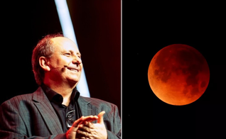 Fenômeno Lua de Sangue e Pr. Lamartine Posella. (Foto: Reprodução / YouTube)