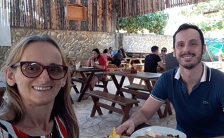 Dormitília Lopes visitou o filho Andrade Santana, na Bahia, no final de 2019. (Foto: Arquivo pessoal)
