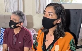 Lenilcia Pascoal passou quase dois meses internada com Covid-19. (Foto: Reprodução / Rede Amazônica)