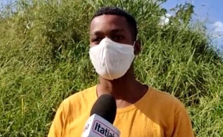 O homem confessou ter assaltado os cristãos no monte e afirmou estar arrependido. (Foto: Rádio Itatiaia).