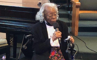 Margie Armstead foi batizada aos 93 anos de idade na Califórnia. (Foto: Southern California Conference)